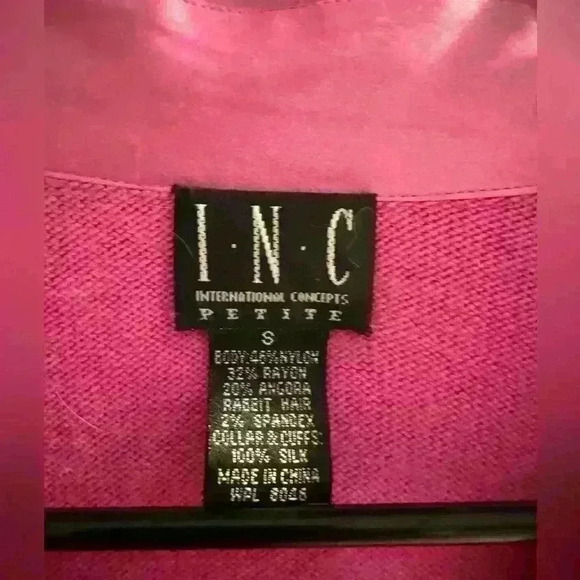 INC Small Pink V neck Sweater - Picture 2 of 2